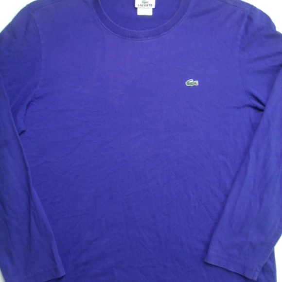 Bundle of 2 Lacoste S/S Polo & L/S Shirt Croc Logo - Picture 7 of 8
